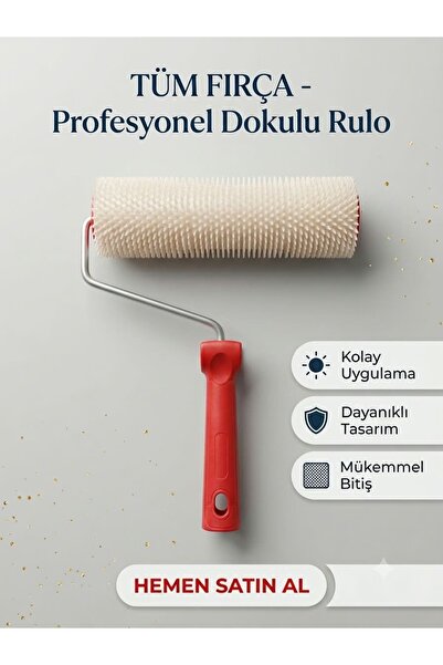 TÜM FIRÇA 20 cm kirpi rulo epoksi yer zemin