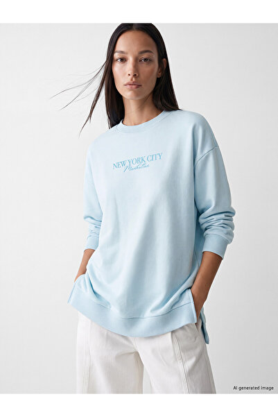 LC Waikiki New York City Printed Women's Sweatshirt Tunic