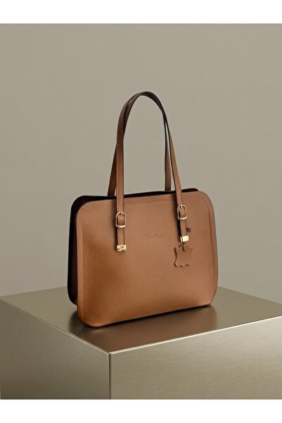 My Easy Shop Women's Bag 100% Genuine Leather Shoulder Bag with Cross Strap
