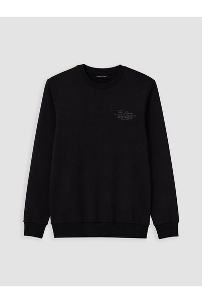 LC Waikiki سترة LCWAIKIKI Classic Crewneck سميكة للرجال مطبوعة