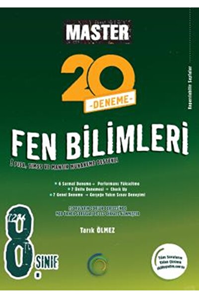 Okyanus Yayınları 2026-2027 8. Sınıf Master 20 Fen Bilimleri Denemesi