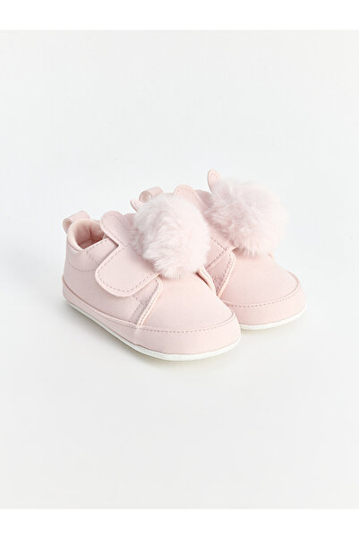 LC Waikiki Alita City Lcw Steps Pink Pompom Baby Girl Pre-Walking Shoes
