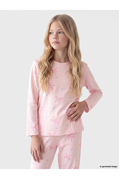 LC Waikiki Timeless Clothing & Timeless Choices Zero Roba Collar Girls' Pajam...
