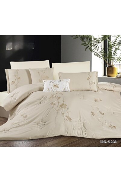 miral Embroidered Royal Bedspread Heavy Stuffing and Modern Design 8Pcs 240×260