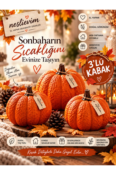 3 lü kabak set