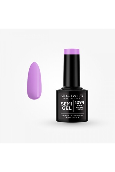 Elixir SEMIGEL ΗΜΙΜΟΝΙΜΟ ΒΕΡΝΙΚΙ ΝΥΧΙΩΝ 1294 Purple 8ML