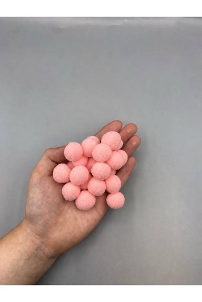 hobimixhobimix Pink Soft Pompom 2 cm - 1000 Pieces