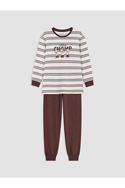 LC Waikiki Quality Parts from Çelebi Store Zero Roba Yaka Boy's Pajama Set