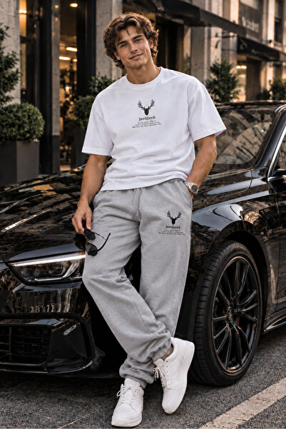 JAWÜ FASHION Σετ φόρμας με μπλουζάκι από βαμβάκι υψηλής ποιότητας με στάμπα ε...
