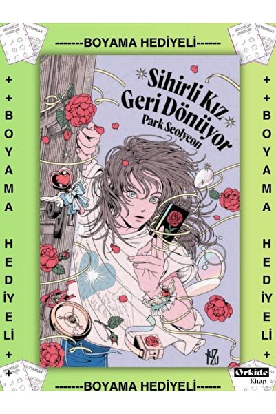 Yuzu Kitap Boyamalı - Sihirli Kız Geri Dönüyor , Park Seolyeon Kore Edebiyatı...