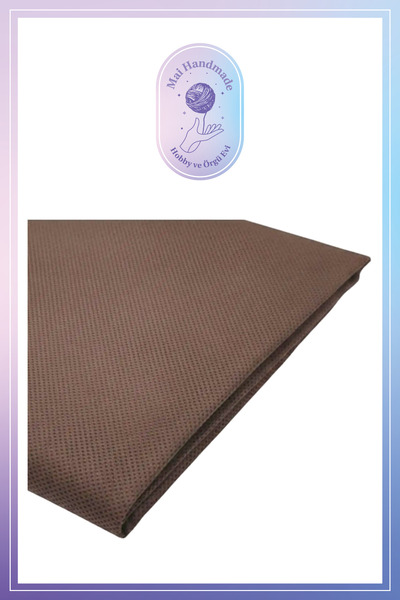 Mai Handmade Hobby ve Örgü Evi Kendinden Yapışkanlı Çanta Telası Kahverengi 1...