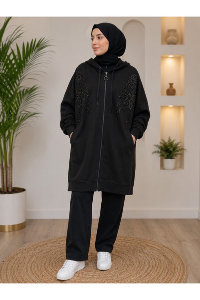 Kağanbutik Hooded Embroidered Cap