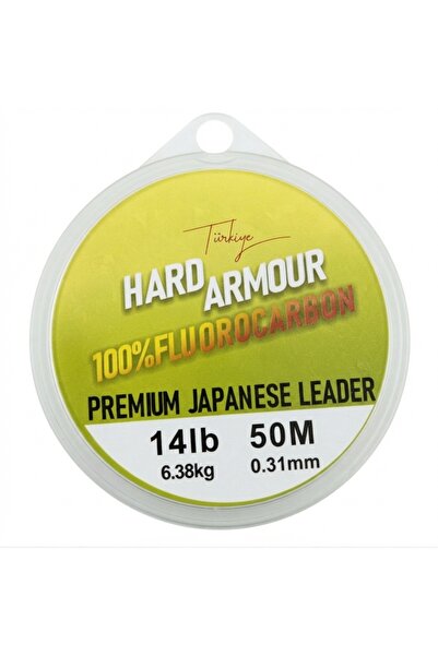 CT Fishing Hard Armour %100 Fluorocarbon Leader Misina 50m - Şeffaf Şok Lideri