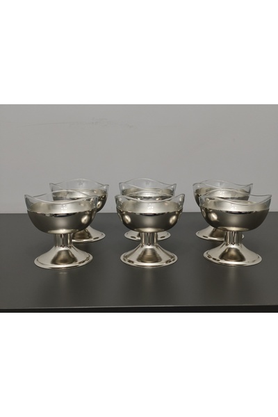 PARILTI HOME COLLECTİON Σετ 6 τεμαχίων Στρογγυλά Κυματιστά Μπολ Παρουσίασης Π...