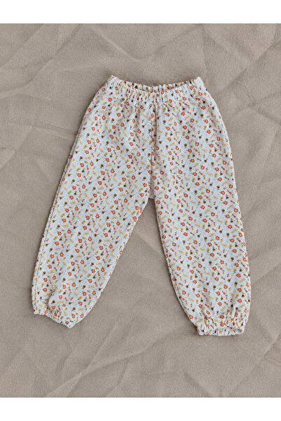 NUVE ATELIER Müslin Kız Bebek Çiçekli Alt