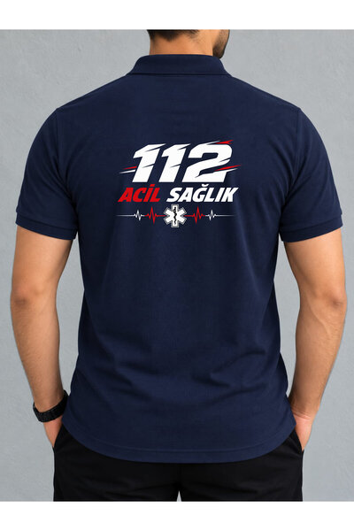 dafri 112 Printed Polo Collar 100% Cotton T-Shirt