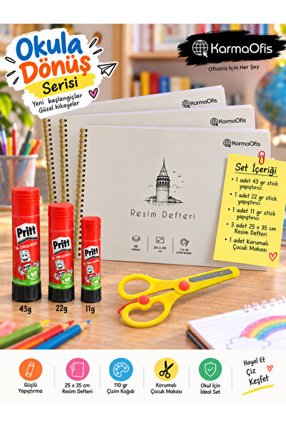 KarmaOfis Back to School Picture Notebook Set |   3 Picture Notebooks |   25X...