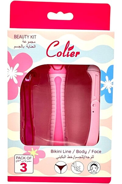 colier 3-in-1 Shaving Blade for Face, Body, and Bikini Line for Single Use, f...