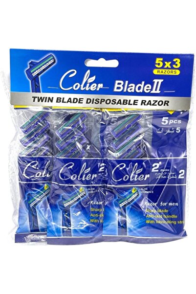 colier Golden disposable razor blades, 3 packs (5x3) for single use, 15 blade...