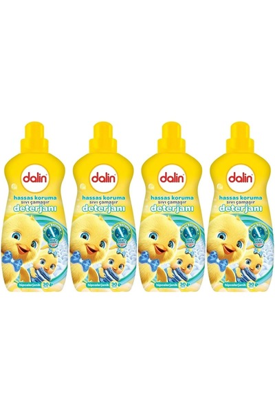 Dalin Sıvı Çamaşır Deterjanı 1500 ML Hassas Koruma (Hipoalerjenik) (4 Lü Set)