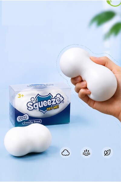 Gencine Soap Shaped Squeeze Stress Relief Toy, Slow Rising Squishy Fidget Toy...
