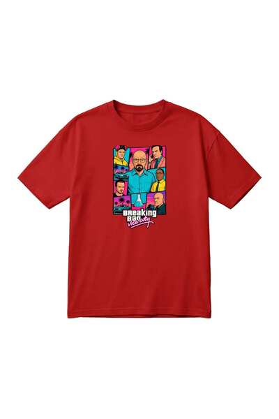 barsdepo Μπλουζάκι Unisex Oversize με ρετρό στάμπα με θέμα το Breaking Bad Vi...