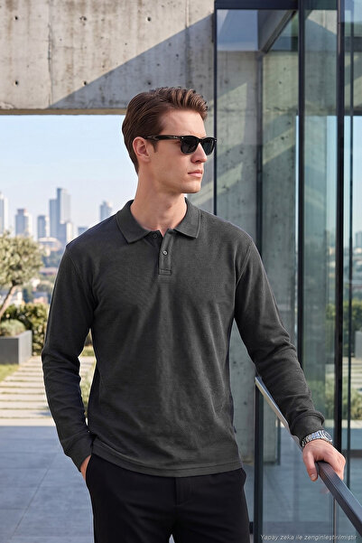 Buratti Pamuklu Düğmeli Polo Yaka Sweat Erkek POLO YAKA SWEAT 5905838