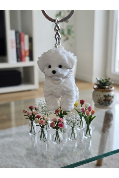 Maltese Terrier Anahtarlık