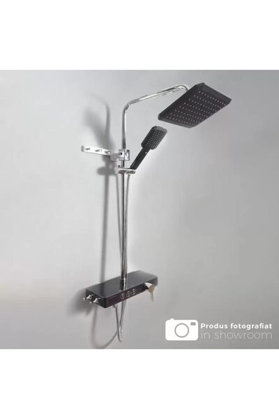 Flippy Shower Column LCD Display Stainless Steel Black Silver SJG/006