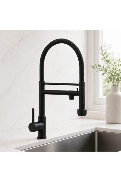 Flippy Baterie Bucatarie, Inox si Alama Negru, YD/302