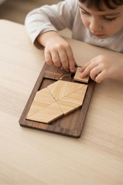 LAZORİAE Wooden Brain Teaser, Iq Developer Educational Game, Puzzle, Mind Gam...