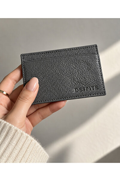 DESPİTE Hakiki %100 Dana Derisi Unisex – Minimalist Kartlık