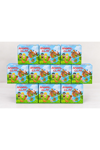 AZİZ OYUNCAK 🦌   10-Piece Wild Animals Excavation Set |   Surprise Animal Excavation Toy, Exploration and Learning Set
