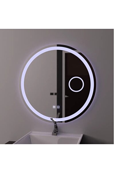 Flippy Oglinda LED Rotunda 60cm, Touch Luxor, Sistem Dezaburire, Dimabila