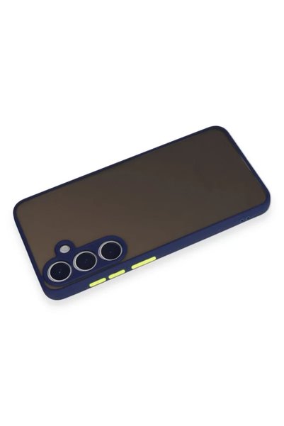 Generic Brand Samsung Galaxy S24 Compatible Case Montreal Silicone Cover - Navy Blue