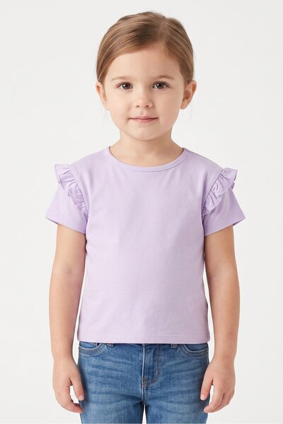 The Children's Place Toddlers Girl 4Pcs Allover Print Short Sleeve Top, Multi...