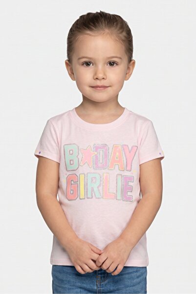 The Children's Place Toddlers Girl Graphic Print Short Sleeve Top, Pink