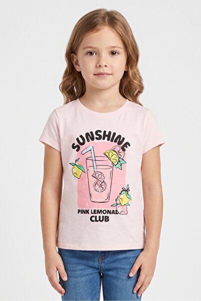 The Children's Place Kids Girl Crew Neck Short Sleeve Graphic Print T-Shirt, ...