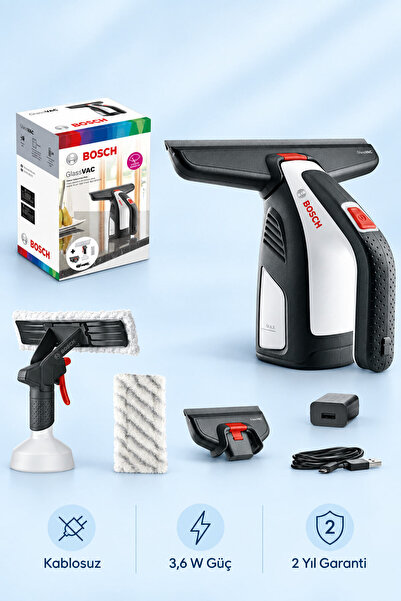 Bosch Akülü Kablosuz Cam Silme Makinesi 3,6 W GlassVAC 06008B7000