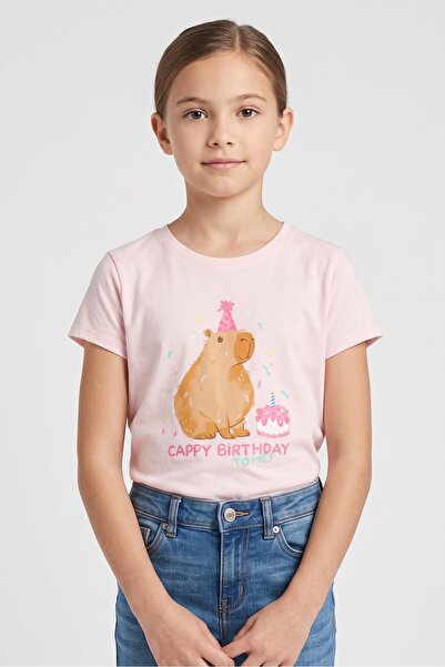 The Children's Place Kids Girl Graphic Print Short Sleeve T-Shirt, Pink