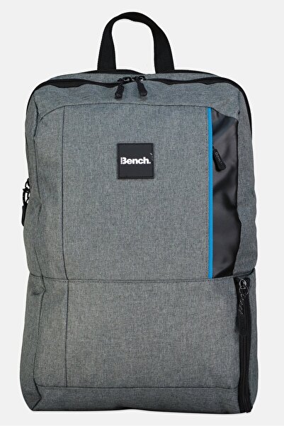 BENCH Men Brand Logo Backpack, Grey