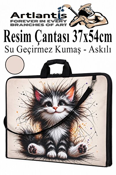 Artlantis Resim Çantası Desenli Kumaş 37x54 cm 1 Adet Kız ve Erkek Teknik Res...