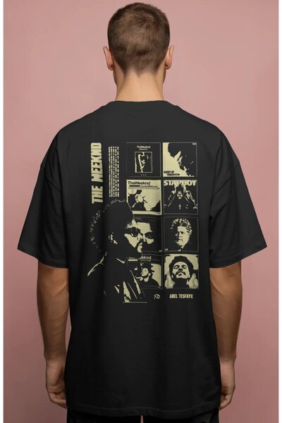 SEVBANO The Weeknd Rapper Singer Printed Unisex Oversize Premium T-Shirt