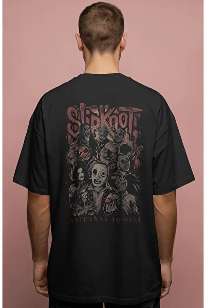 SEVBANO Slipknot rok metal muzički bend, unisex majica sa širokim krojem i pr...
