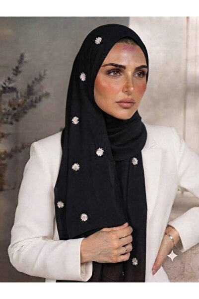 Veil Designer طرحة بوال طبقيتن أناقة هادئة تناسب كل إطلالة. بتطريز الورد الصف...