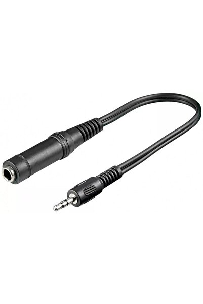 goobay Cablu adaptor STEREO Jack 3.5 mm tată la STEREO Jack 6.35 mm mamă 20cm