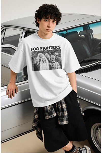 Fuddy Moda Μπλουζάκι Unisex με στάμπα με τους μέλους των Foo Fighters, μπλουζ...
