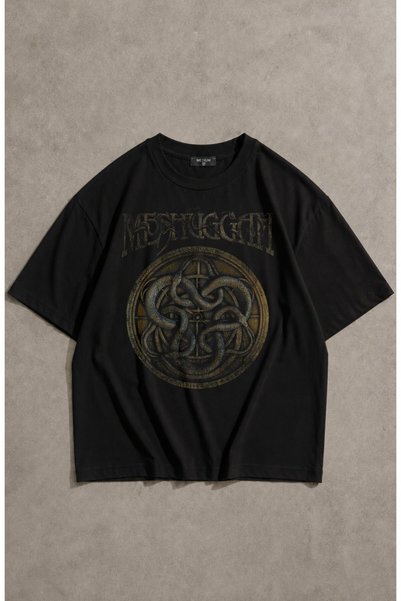 Fuddy Moda Μπλουζάκι Unisex Meshuggah με στάμπα φιδιού και λαιμόκοψη ποδηλάτο...