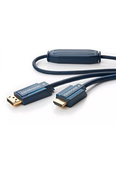 CLICKTRONIC Cablu Profesional DisplayPort - HDMI 1m Full-HD 1920x1200p AWG30