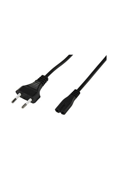 Well Cablu alimentare TV /Radio /Casetofon cu 2 pini 2x0.5mmp 2.5m negru CABL...